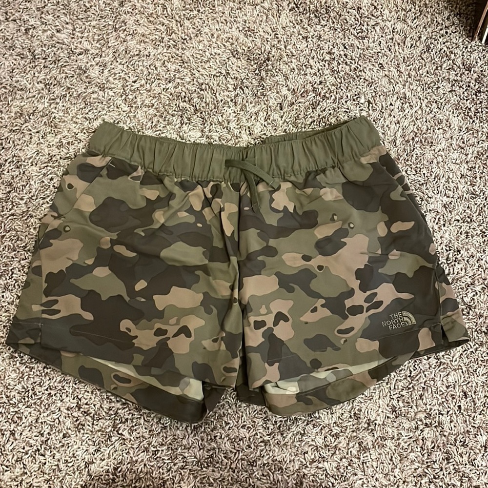 Camo North Face Hiking Shorts